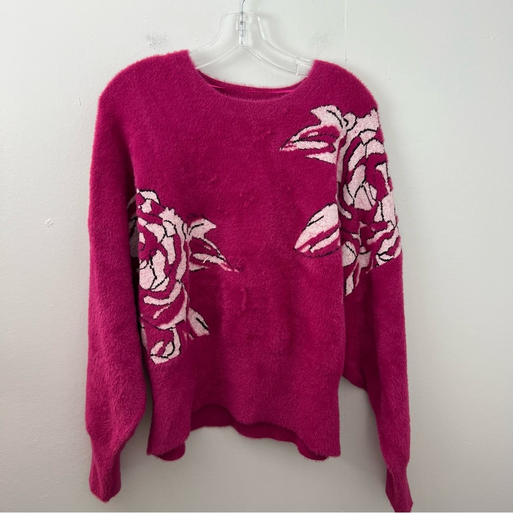 Calligraphie Anthropologie Dolman Floral Sweater